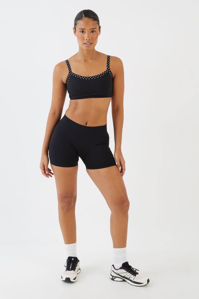 Dames Dsgn Studio Contour Naadloze Scrunch Bum Short | Zwart | Maat: Medium