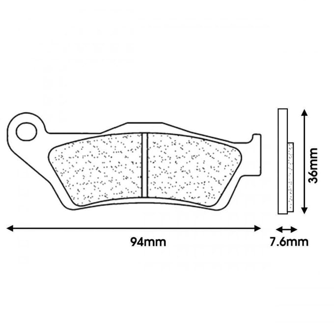 Remblokken CL BRAKES voor Motor Husaberg 450 FE 2006 tot 2013 Nieuw