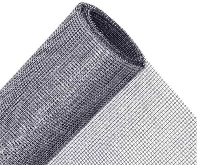 Glasvezel muggennet deur & raam – Grijs, 150x450cm