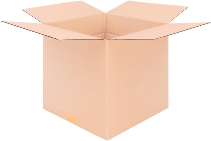 Set van 100 Verhuisdozen en Verzenddozen van Golfkarton 300x300x300 mm