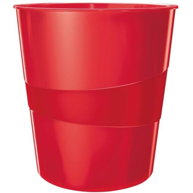 Leitz WOW Papiermand - 15 Liter - Rood