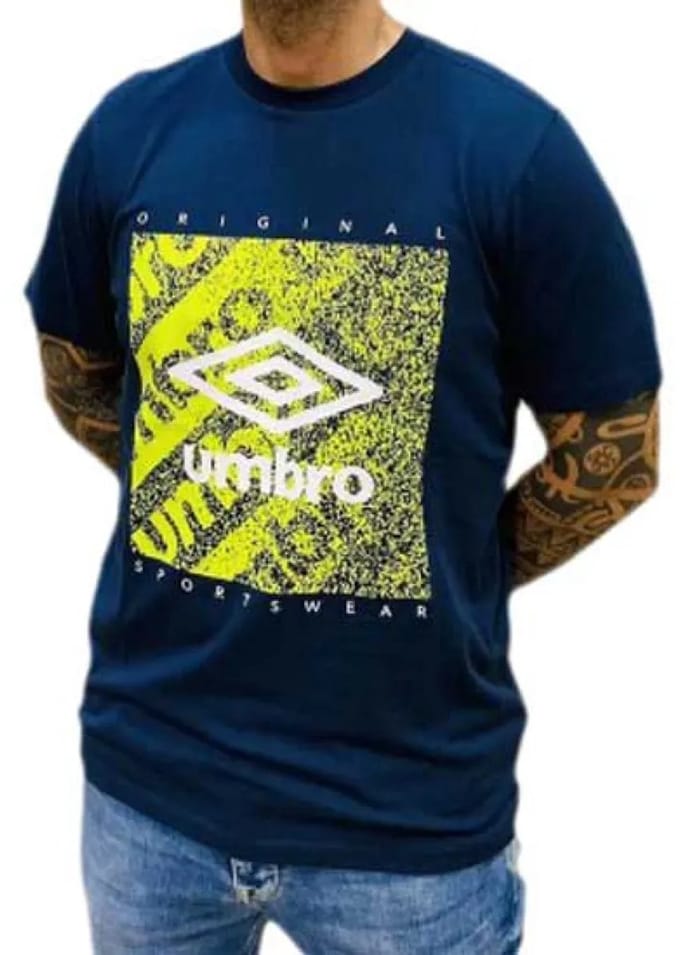Umbro Grain Graphic T-shirt Met Korte Mouwen Blauw S Man
