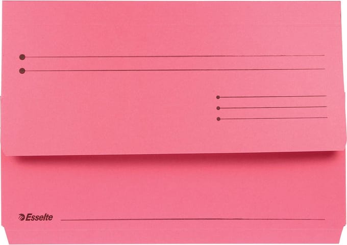 Esselte Manilla Insteekmappen - A4 Formaat - 25 Stuks - Rood