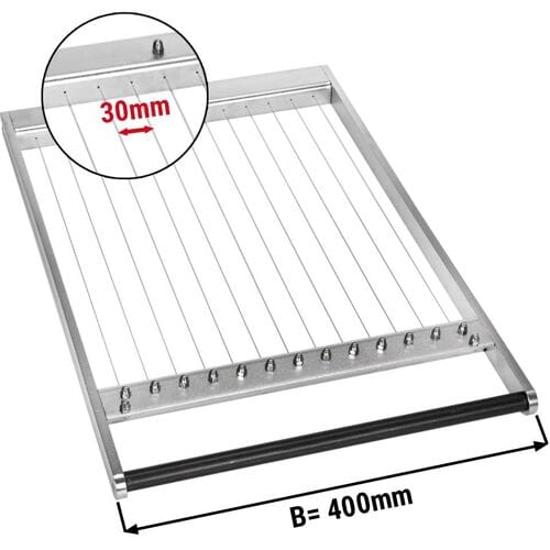 GGM Gastro Rahmen für doppel Pralinenschneider - Drahtabstand: 30mm Zilver