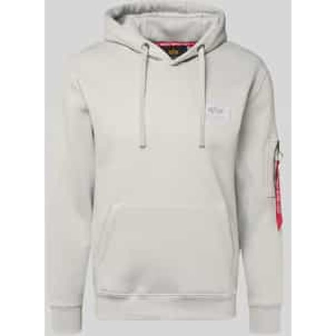 Sweatshirt bedrukte hoodie op de rug Alpha Industries