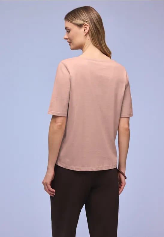 Shirt met boothals