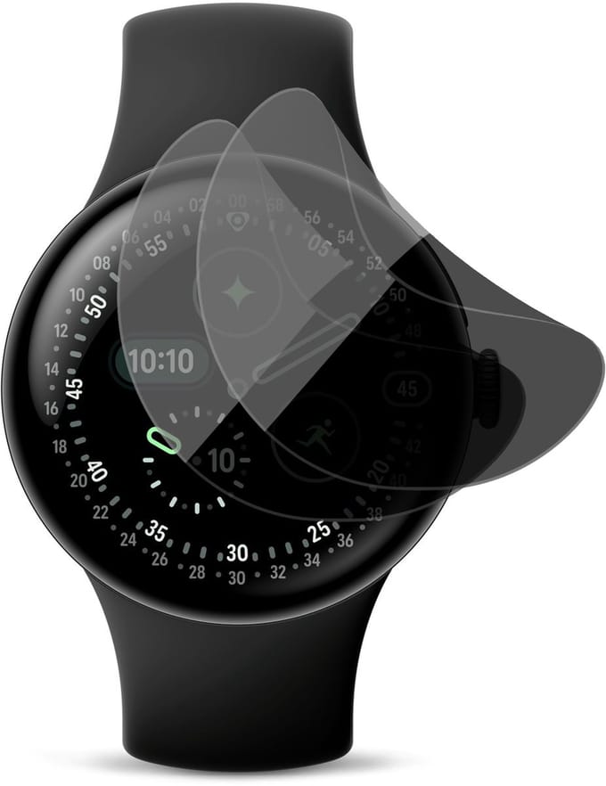 Privacy Screenprotector geschikt voor Google Pixel Watch 4 41mm - 2x FlexGuard Screen Protector
