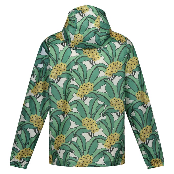 Regatta Dames/Dames Orla Kiely Tropisch Bloemen Opvouwbare Waterdichte Jas 14 UK groen