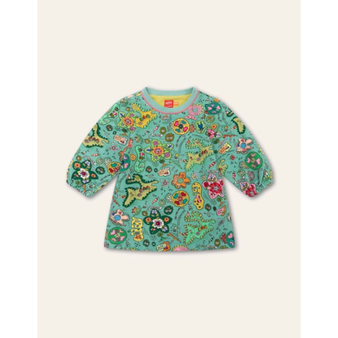 Oilily Dexiette Jurk- maat80/18m Creme de Menthe
