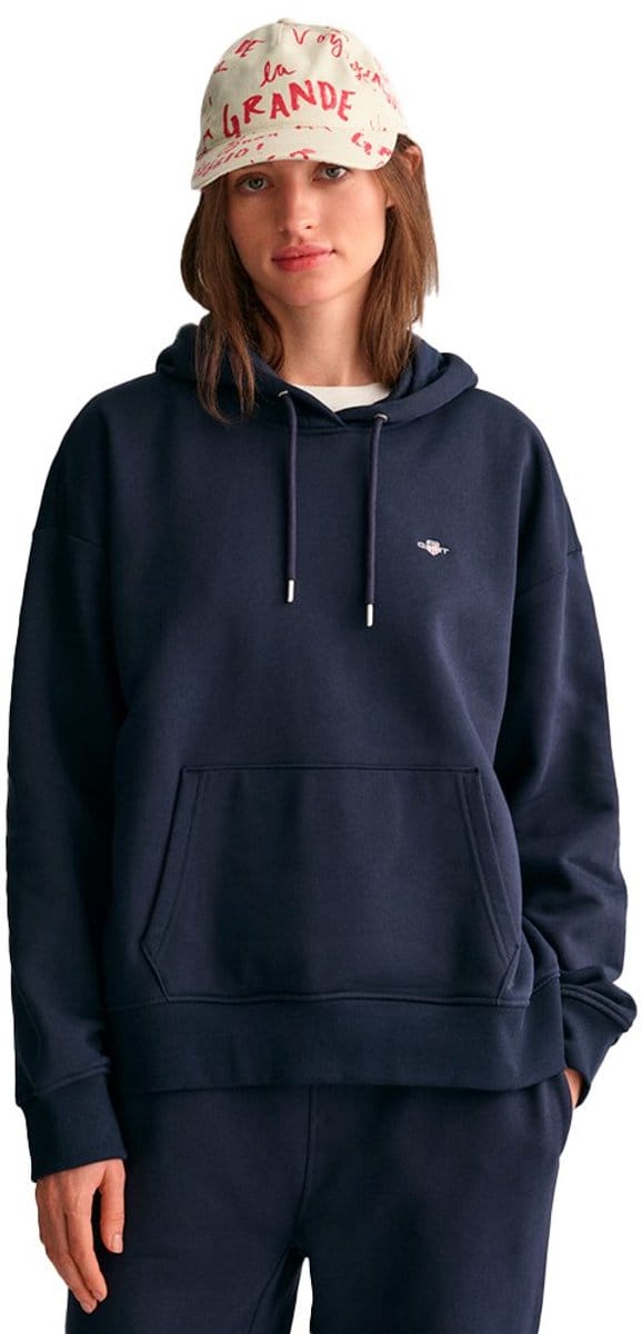 Gant Shield Hoodie Blauw S Vrouw