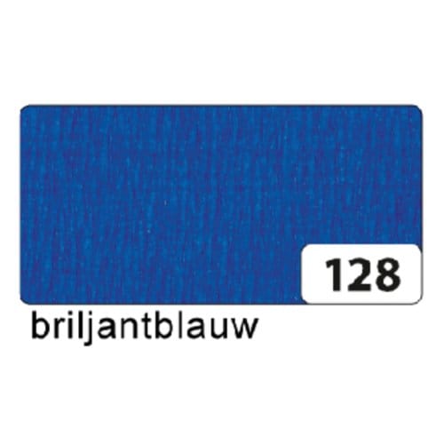 Crêpepapier folia 50x250cm 10vel 128 Briljantblauw