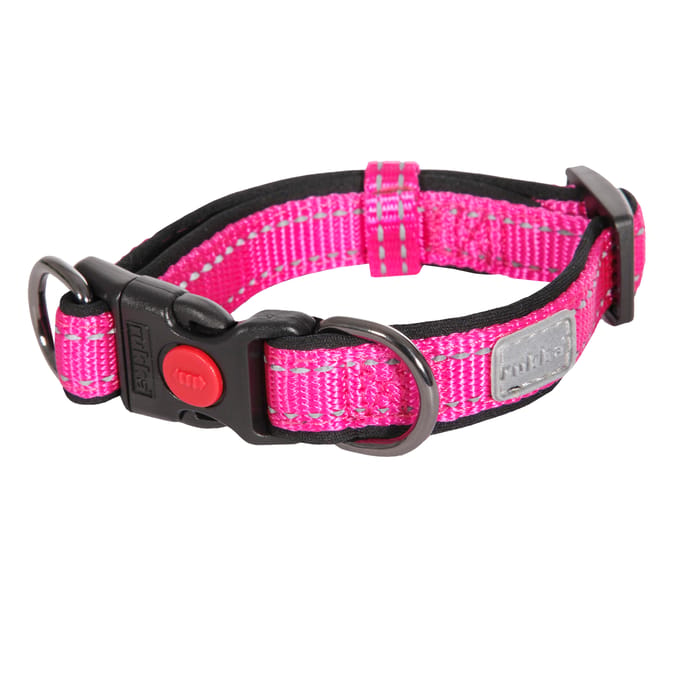 Rukka Halsband Solid, fuchsia Gr.S 20-30 cm Hond