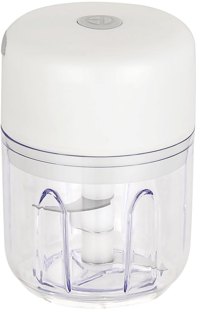 Elektrische Hakker - Mini Foodprocessor - Snel Ingrediënten Snijden - Draadloos en Oplaadbaar - Compact Formaat - Wit