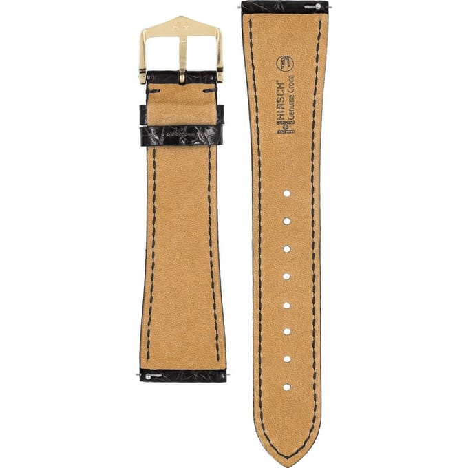 Hirsch 01808050-1-22 Genuine Croco Horlogeband