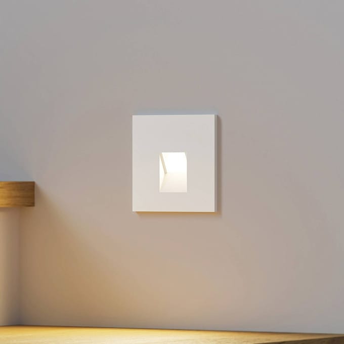 Arcchio LED inbouwlamp Vexi, 7,5 cm x 7,5 cm, wit, CCT
