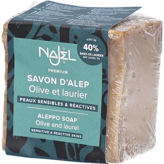 Najel - 40% Bay Laurel Oil Aleppo Soap 185g