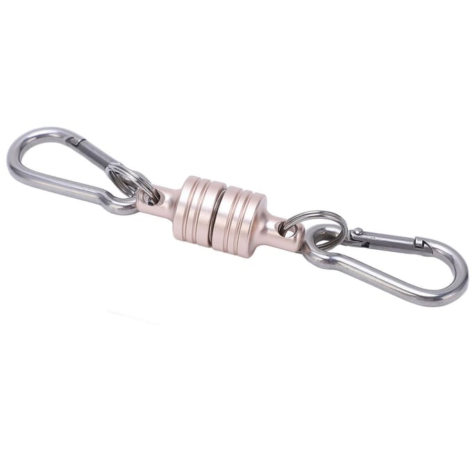 MagConnect 2KG Magnetische Ontgrendeling Afneembare Sleutelhanger Veilig Sleutelbevestiging aan Tas Gemakkelijke Toegang tot Sleutels Zilver gray