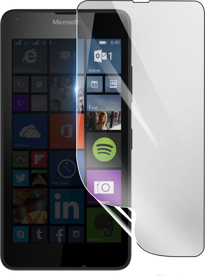 3mk, Geschikt voor Microsoft Lumia 640, Schokbestendige Hydrogel Screenprotector, Transparant