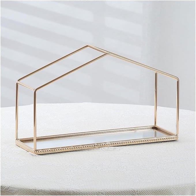 Taartstandaard - Dessertrek - Afternoon Tea - Metalen frame - Eén laag - Goud
