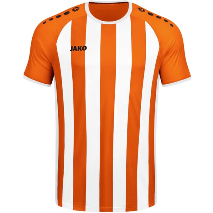 Jako Inter Shirt Korte Mouw Heren - Wit / Fluo Oranje | Maat: S