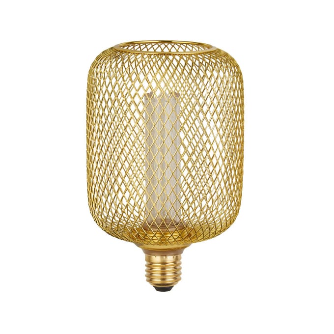 Searchlight LED lamp E27 Mesh 3,5W 1.800K goud