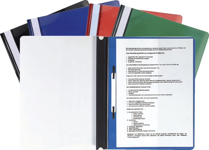 Exacompta 20x Snelhechtmap PVC Premium kwaliteit - A4 - Geassorteerd - 439900B