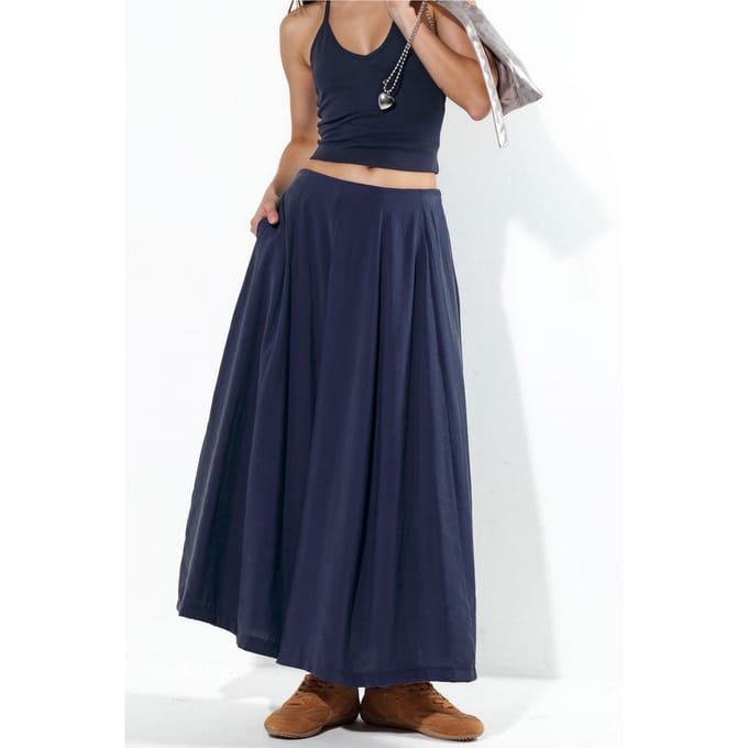 Hoge Taille Maxi A-Lijn Rok