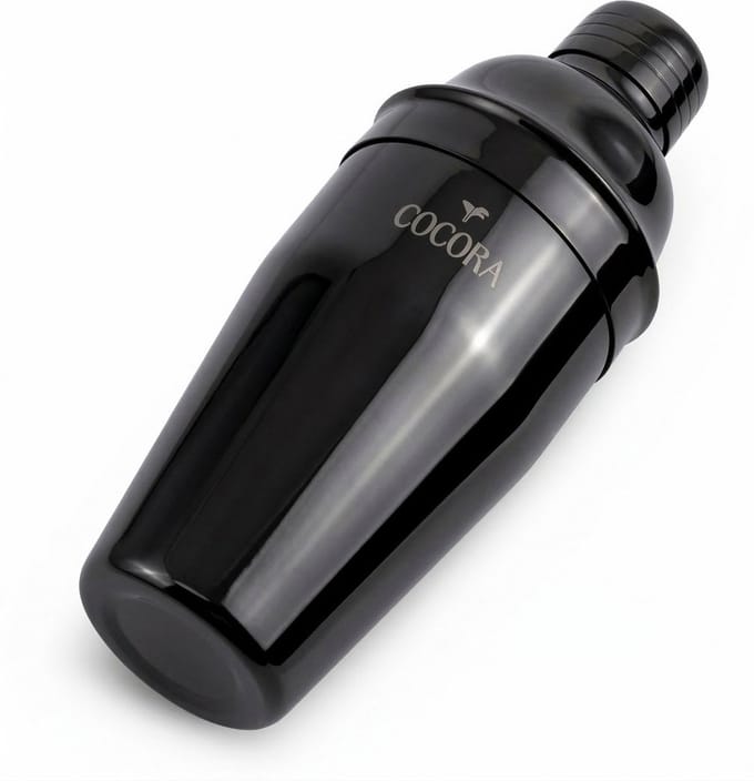 Cocora Cocktail Shaker - Cocktailshaker 500 ml - Roestvrijstaal (RVS) - Zwart