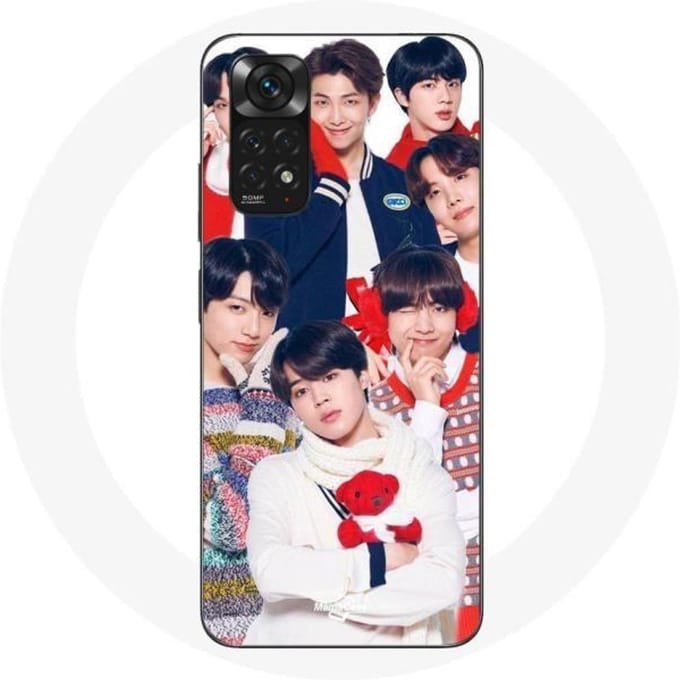 Coque pour Xiaomi Redmi Note 11S BTS Affiche Memebers Cadeau de Noël 2023