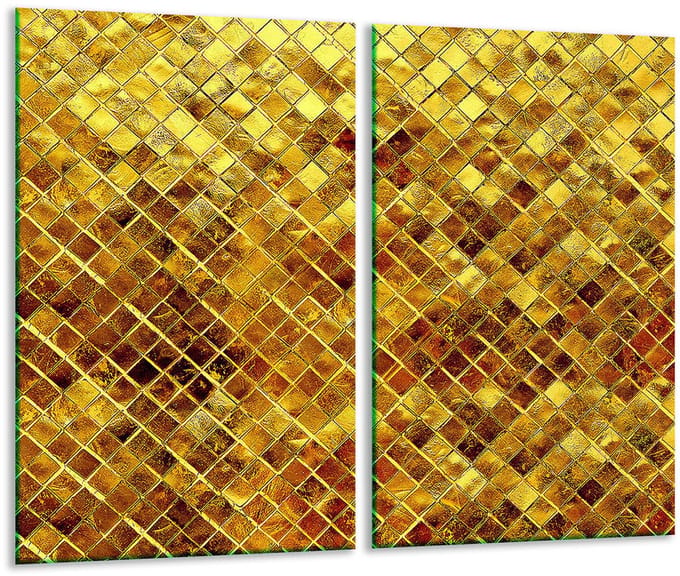 TMK ArtDeko Serie - Glazen Snijplank - 30x52 cm - Mozaïek