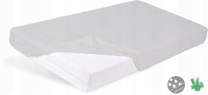Waterdicht Bamboe Hoeslaken 90x200x20 cm - Grijs