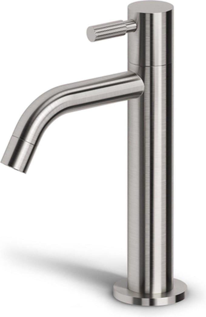 Clou Freddo 2 fonteinkraan - hoge versie 19cm - rvs geborsteld