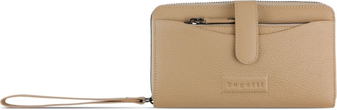 Bugatti Elsa Portemonnee RFID-bescherming Leer 19 cm - Dames - Horizontaal - sand