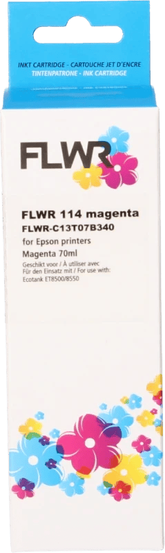 FLWR Epson 114 Inktfles magenta (Huismerk (compatible))