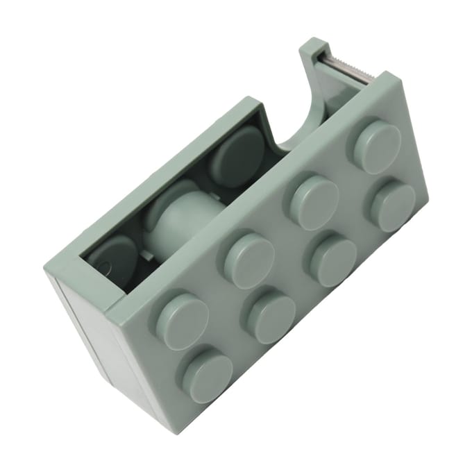 Tapedispenser Schattige Bouwsteen Vorm Gemakkelijk Snijden Bureau Tapehouder voor School Kantoor Studeerkamer Green