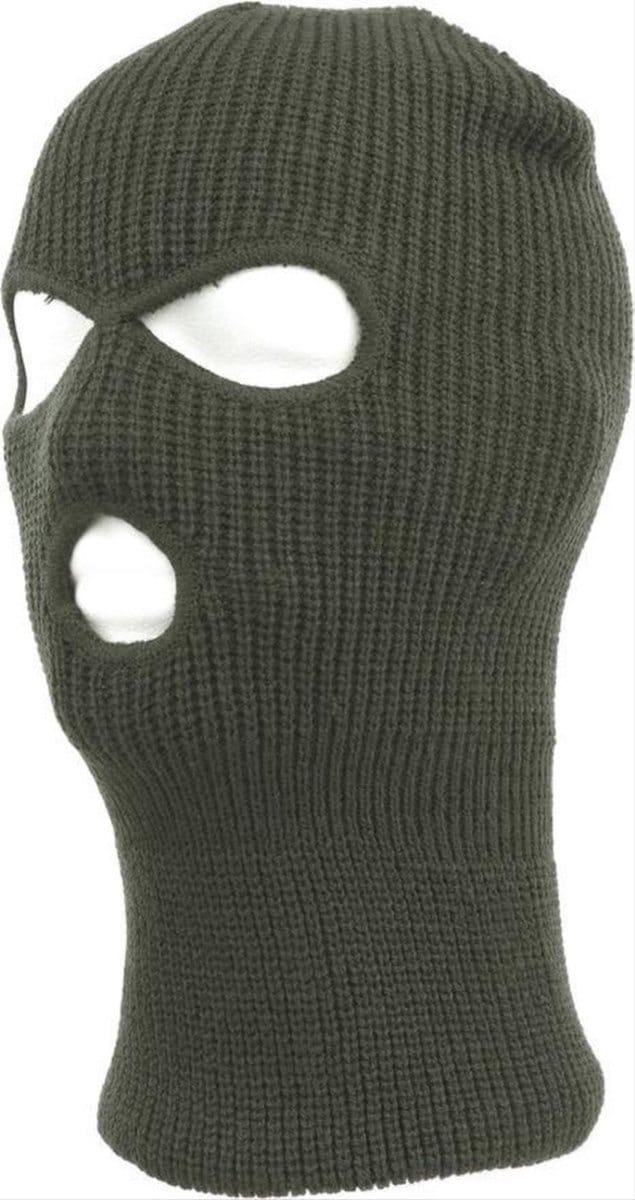 CHPN - Bivakmuts - Bivak muts - Muts - Gezichtsmuts - groen - One Size - Elastisch - Motor-3 gaats - Face Mask - Balaclava - Universeel