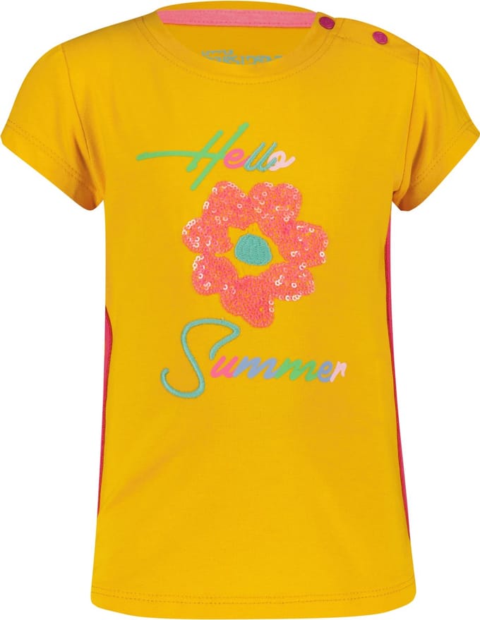 4PRESIDENT T-shirt meisjes - Mango Yellow - Maat 92 - Meiden shirt