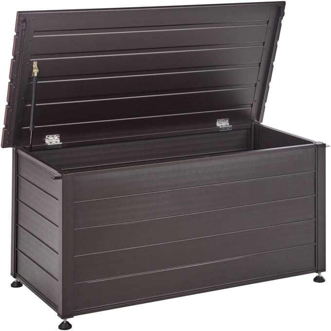 CAMPALTO - Kussenbox - Donkerbruin - 123 x 60 cm - Aluminium