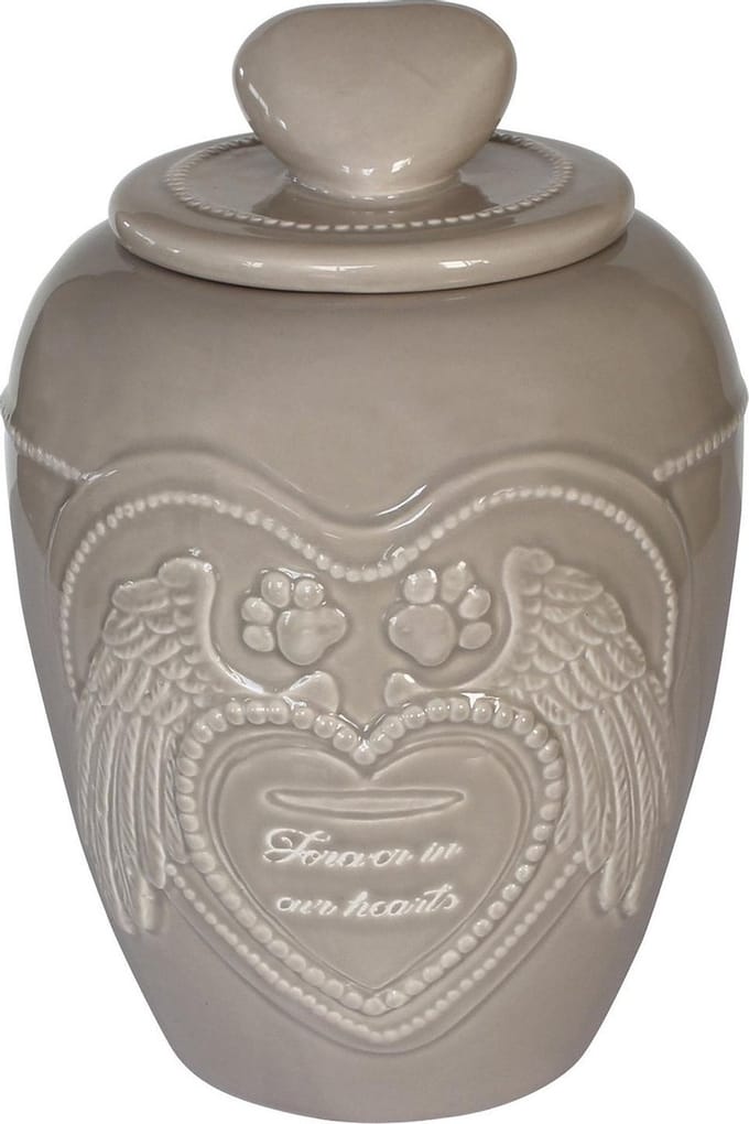 Happy-House Memory Collection Urn - Herdenken - 13.5x13.5x18.5 cm 1 l Beige Small