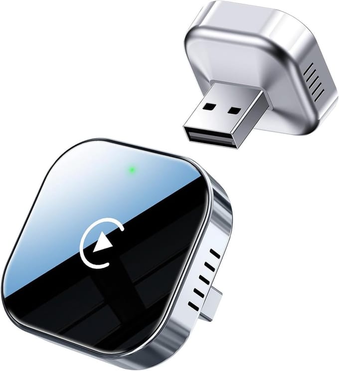 Namajunas - Mini CarPlay Dongle - Draadloos CarPlay & Android Auto - Android Auto Dongle - Geschikt voor Apple Carplay & Android Auto - USB-A & USB-C