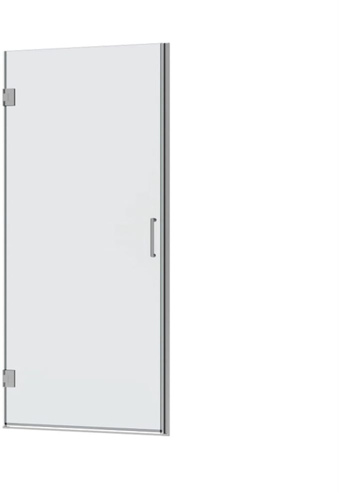 FugaFlow Efficiente Vetro 5000 Douchedeur - 65x200cm - profielloos veiligheidsglas - anti kalk - chroom
