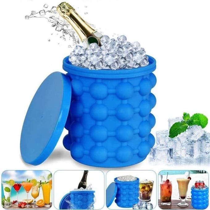 BAC A GLACON HUHUDAY Bac agrave Glaccedilons Ice Cube Magique Glacon Ice Cube Maker Silicone Glacon Seau Moule Glacon avec Couve171