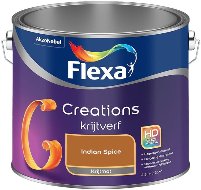 Flexa - Creations Muurverf Krijt - Indian Spice - Mengverf - 2,5 L