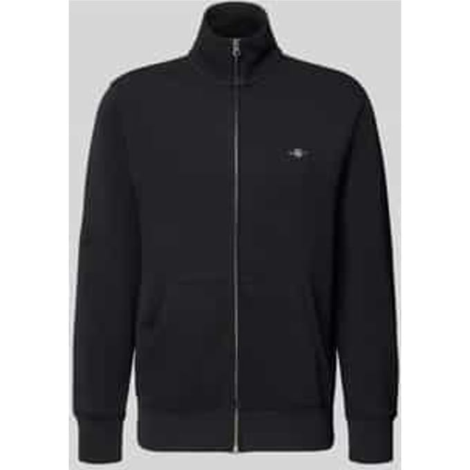 Regular Fit sweatvest met opstaande kraag model 'Gield'