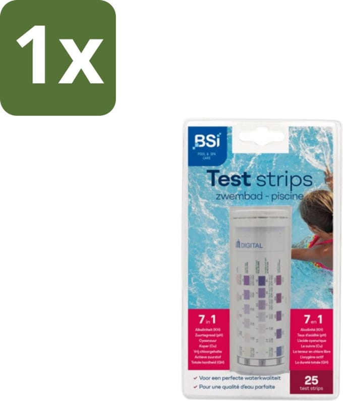 BSI – PoolStrip 9-in-1 – Water Teststrips – 25 Strips - 1 stuk