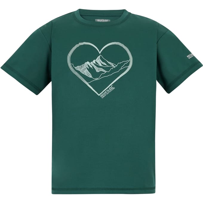 Regatta Kinderen Aria Hart T-Shirt (Mediterraan Groen)