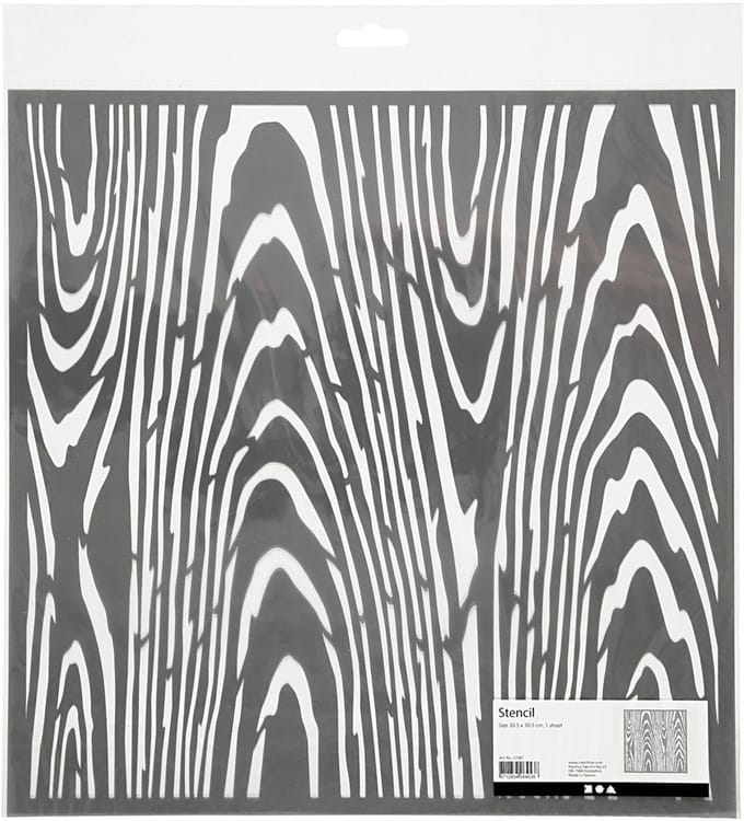 Sjabloon, boom, afm 30,5x30,5 cm, dikte 0,31 mm, 1 vel