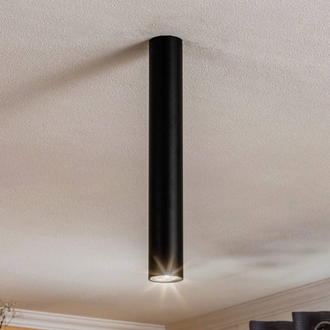 Nowodvorski Lighting Plafondspot Eye, hoogte 40 cm, zwart