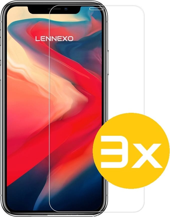 Screenprotector Geschikt Voor iPhone 11 / XR - Glasplaat - Tempered Glass - 3 Stuks