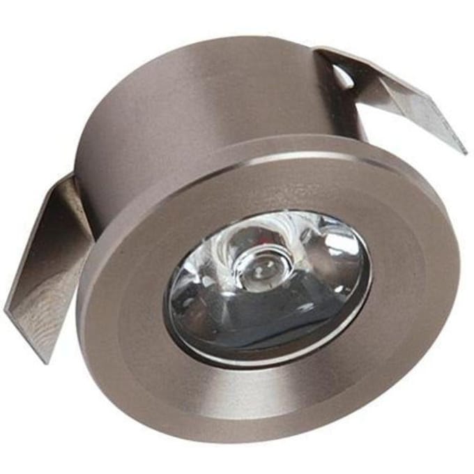 Mini spot LED vast 1W 4200K Mat chroom